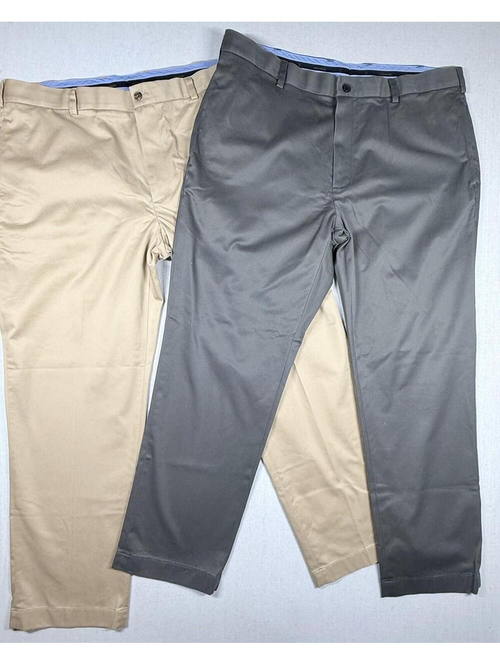 LOT OF 2 Brooks Brothers Lightweight Advantage Chino Pants Sz 40x30 (38x29) Golf